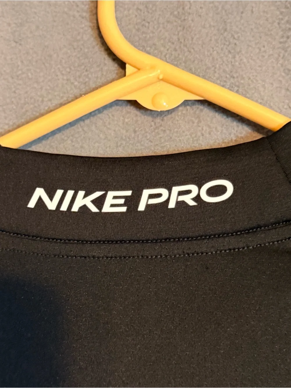 Nike Pro Dri-FIT Slim Fit Black Long Sleeve Mock Neck Shirt Men's XL Athletic